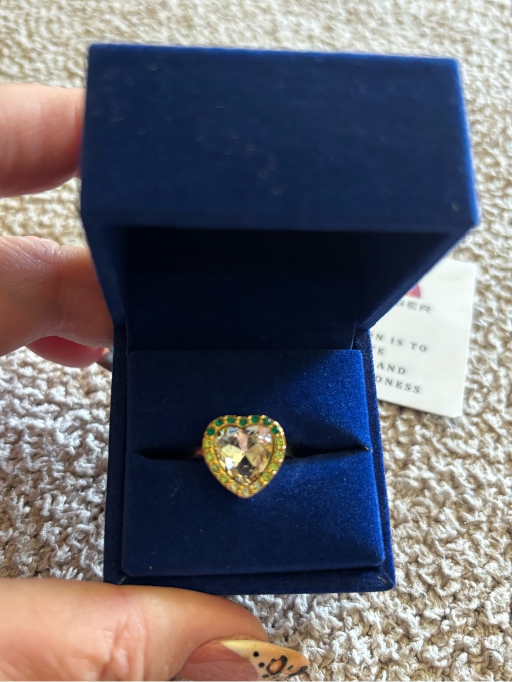 Kurt Geiger London Crystal Heart Halo
Cocktail Ring